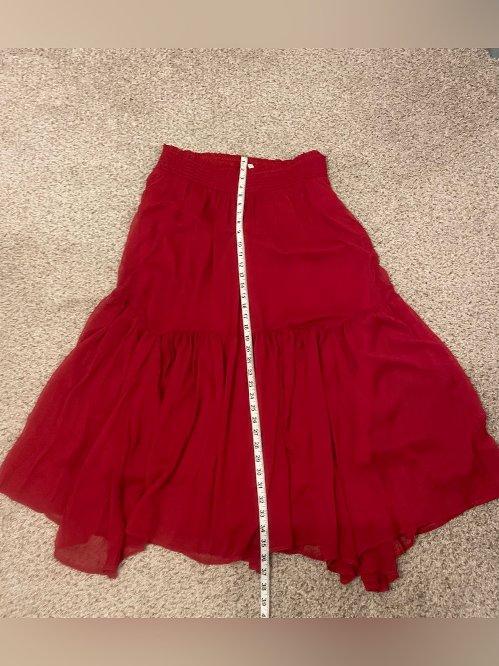 NWOT American Eagle Red Tiered Women's Skirt